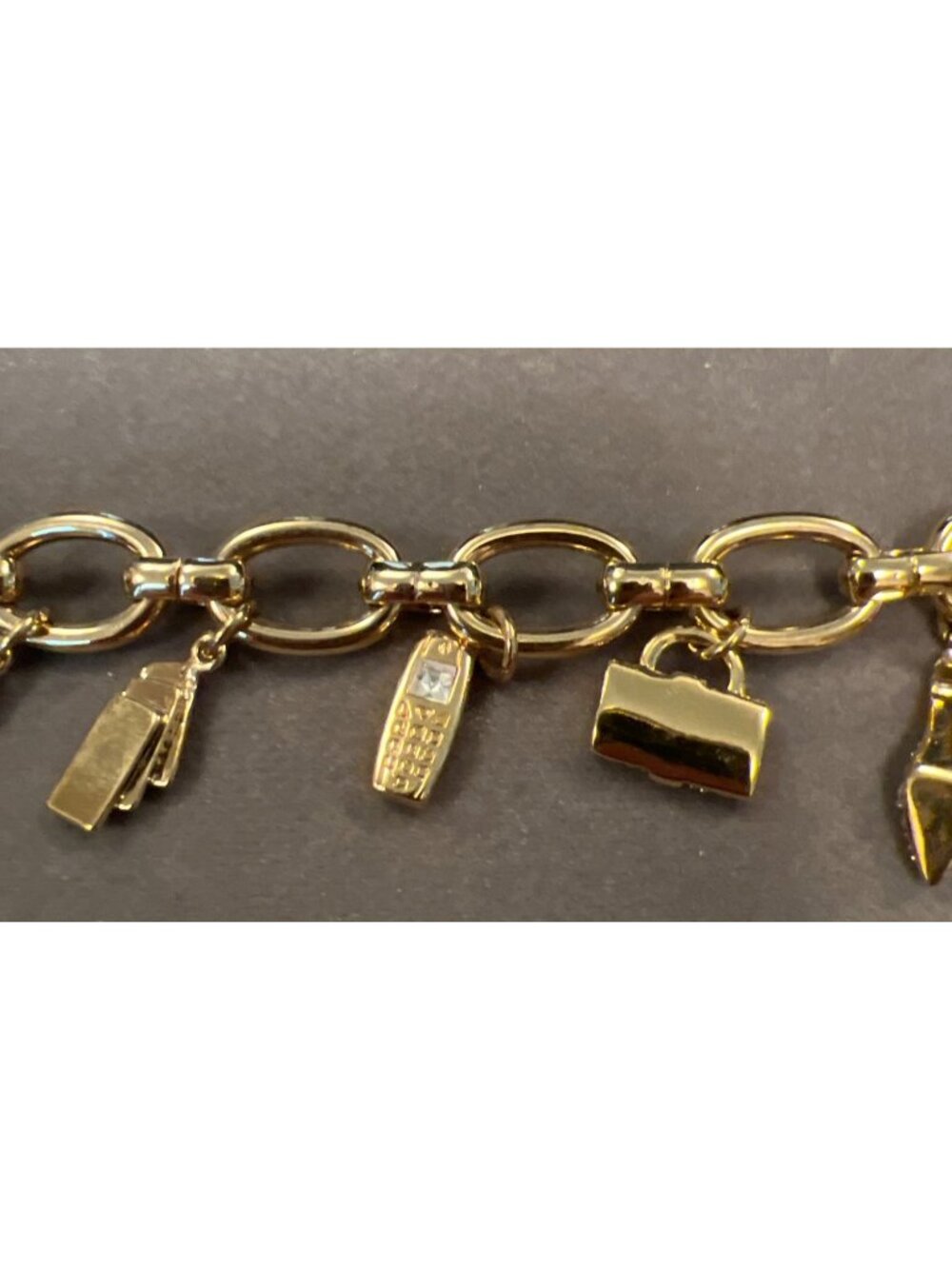 Harrods London Shop Till You Drop Charm Bracelet never worn in original box - Picture 3 of 7